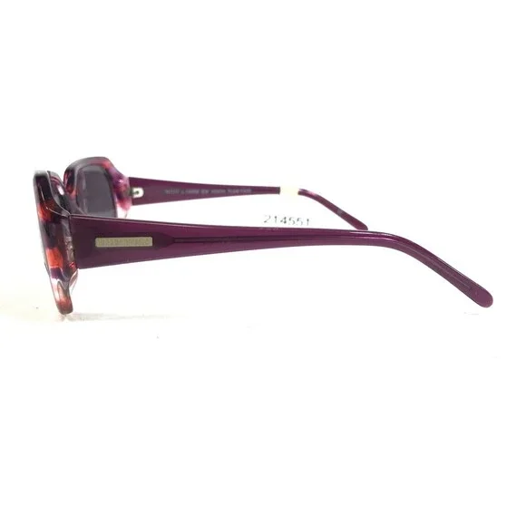 Ellen Tracy Sunglasses KENYA PLUM FADE Clear Purple Orange Frames w Gray Lenses